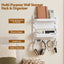 Artiss Bedside Shelf Wall Mount Organizer - Self-Adhesive Floating Nightstand Caddy for Storage, No-Drill Stick-On Aesthetic Room Decor for Girls & Dorms