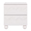 Artiss Bedside Table Nightstand 2 Drawers Storage Side Cabinet Beige