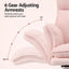 Artiss Big & Tall Criss Cross Office Chair with Flip Armrests Foot Rest Reclining Teddy Fleece Pink