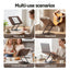 Artiss Book Stand Adjustable Book Holder Foldable Reading Rest Rack with 360 Degree Rotating Base and Page Clip