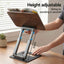 Artiss Book Stand Telescopic Book Holder with Page Clip Ergonomic Desktop Stands OAK