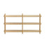 Artiss Bookshelf 3 Tiers Bookcase Display Shelves Wooden Storage Stand Rack Pine