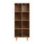 Artiss Bookshelf Bookcase 4 Tiers LEOR Walnut