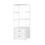 Artiss Bookshelf Display Shelf 2 Drawers 152CM White