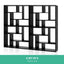 Artiss Bookshelf L Shape DIY - Black