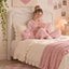 Artiss Boucle Bed Head Double Size Upholstered Wavy Headboard Beige