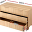Artiss Boucle Queen Bed Frame and Chest of 6 Drawers Bedroom Set
