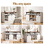 Artiss Buffet Sideboard Cabinet 150cm 3-Tier Kitchen Storage Sliding Doors White