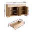 Artiss Buffet Sideboard Cabinet Kitchen Storage Cupboard Marble 2 Drawers Pine
