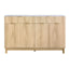 Artiss Buffet Sideboard Cabinet Kitchen Storage Cupboard Marble 2 Drawers Pine