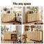 Artiss Buffet Sideboard Cabinet Kitchen Storage Cupboard Marble 2 Drawers Pine