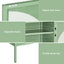 Artiss Buffet Sideboard Metal Cabinet - ELSA Green