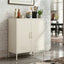 Artiss Buffet Sideboard Metal Cabinet - SWEETHEART White