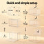Artiss Clear Acrylic Display Case Box 2 Pack For Toys 54cm