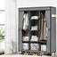 Artiss Clothes Wardrobe Closet Storage Large Portable Organiser with Shelf Grey
