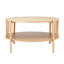 Artiss Coffee Table 2-Tier Round Wood