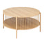 Artiss Coffee Table 2-Tier Round Wood
