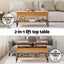 Artiss Coffee Table Lift-top Oak