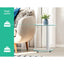 Artiss Coffee Table Oval Tempered Glass Side End Beside Tables Cafe 45cm