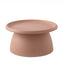 Artiss Coffee Table Round 71CM Plastic Pink