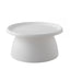 Artiss Coffee Table Round 71CM Plastic White