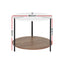 Artiss Coffee Table Side Table Round White Cedric