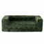 Artiss Comfort Boneless Sofa for Living Room Green Luxury Chenille