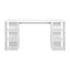 Artiss Computer Desk Bookshelf White 150CM