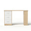 Artiss Computer Desk Drawer Shelf Oak White 120CM
