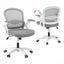 Artiss Computer Desk & Ergonomic Office Chair Set 120cm Home Office Study Desk with 3 Drawers & 3 Shelves, Mesh Computer Chair with Flip-Up Armrests