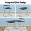Artiss Computer Desk L-Shape Keyboard Tray Shelf Black