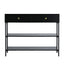 Artiss Console Table 3-Tier Black