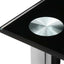 Artiss Console Table Tempered Glass Black