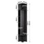 Artiss Corner Bookshelf 6-Tier Shelving with Coat Rack Black