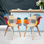 Artiss Dining Chairs Set of 2 Fabric Retro Replica DSW