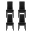 Artiss Dining Chairs Set of 2 Leather Parsons Chair Black