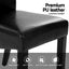 Artiss Dining Chairs Set of 2 Leather Parsons Chair Black