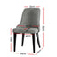 Artiss Dining Chairs Set of 2 Linen Fabric Grey