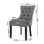 Artiss Dining Chairs Set of 2 Velvet French Provincial Grey