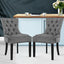 Artiss Dining Chairs Set of 2 Velvet French Provincial Grey