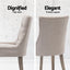 Artiss Dining Chairs Set of 4 Linen French Provincial Beige