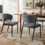 Artiss Dining Chairs Set of 6 Linen Fabric Soft Upholstered Chairs Grey