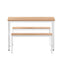 Artiss Dining Table and Chairs Set 3PCS Metal Desk Bench Sets Kitchen Furniture