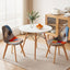 Artiss Dining Table and Chairs Set 3PCS Round 2 Seater Dining Set for Kitchen, Apartment, Dining Room White