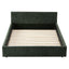 Artiss Double Bed Frame Chenille Heavy Duty Platform Base Green 300kg Support No Box Spring Needed