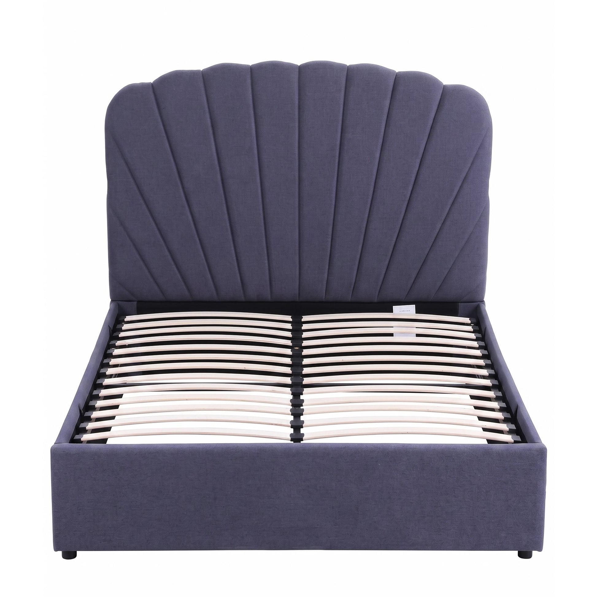 Artiss Double Bed Frame with Lift Up Storage and USB Ports Grey