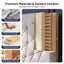 Artiss Double Bed Frame with Tufted Headboard and Plywood Slats Grey