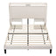 Artiss Double Bed Frame with USB Charging and Side Storage Shelves Beige