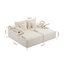 Artiss Double Chaise Lounge Sofa 2-Seater Modular Sofa Lounge Chair Couch Beige