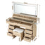 Artiss Dressing Table Makeup Vanity Desk Large LED Mirror 10 Drawers Power Outlet Hair Dryer Holder Hook Wood